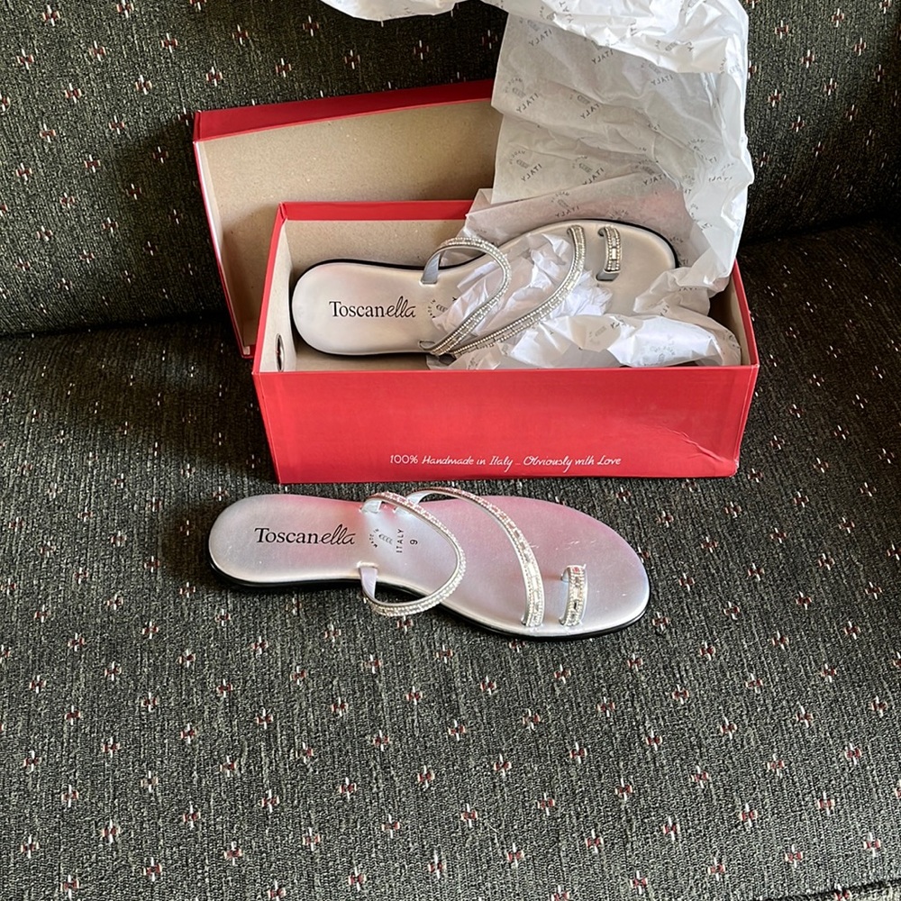 Brand new sandals Italian made never worn